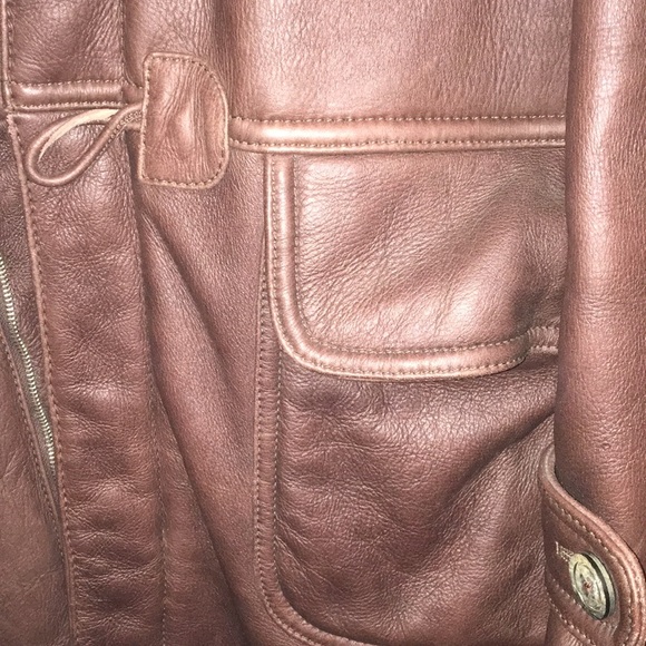 GREAT GIFT! 🎁 Vera Pella Leather Beretta Coat - Picture 3 of 5